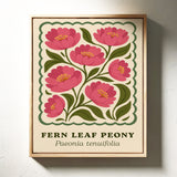 Blossoming Fern - Peony Art Print