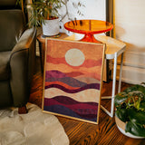Sunset Serenity: Handmade Textile Wall Art