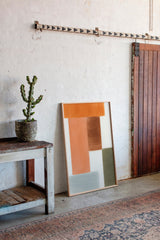 Earthy Harmony - Abstract Geometric Canvas Art
