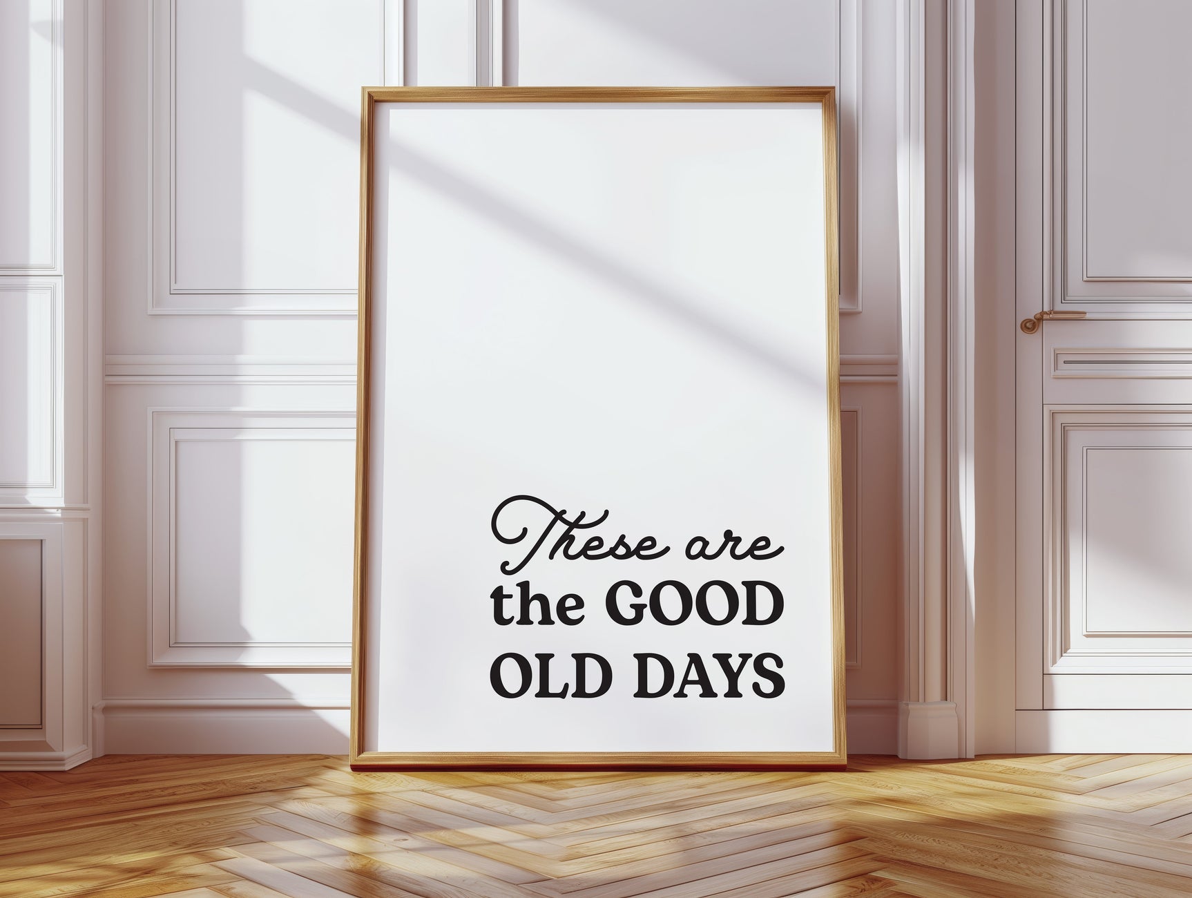 Timeless Nostalgia - Black and White Quote Art