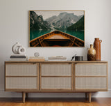 Rustic Mountain Lake Adventure Art Print