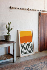 Bold Geometric Abstract Art Print