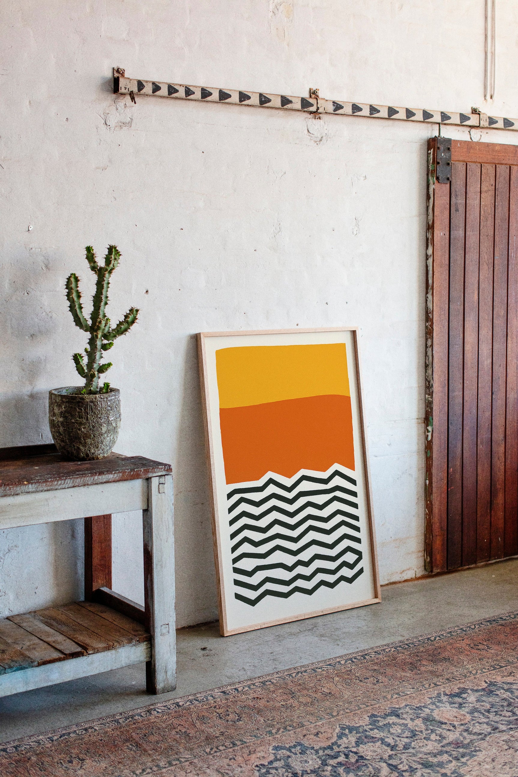 Bold Geometric Abstract Art Print