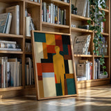 Geometric Harmony - Abstract Human Silhouette Art