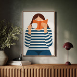 Cozy Moments - Minimalist Reading Artwork