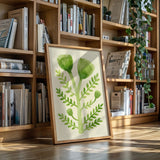 Elegant Green Botanical Watercolor Art Print