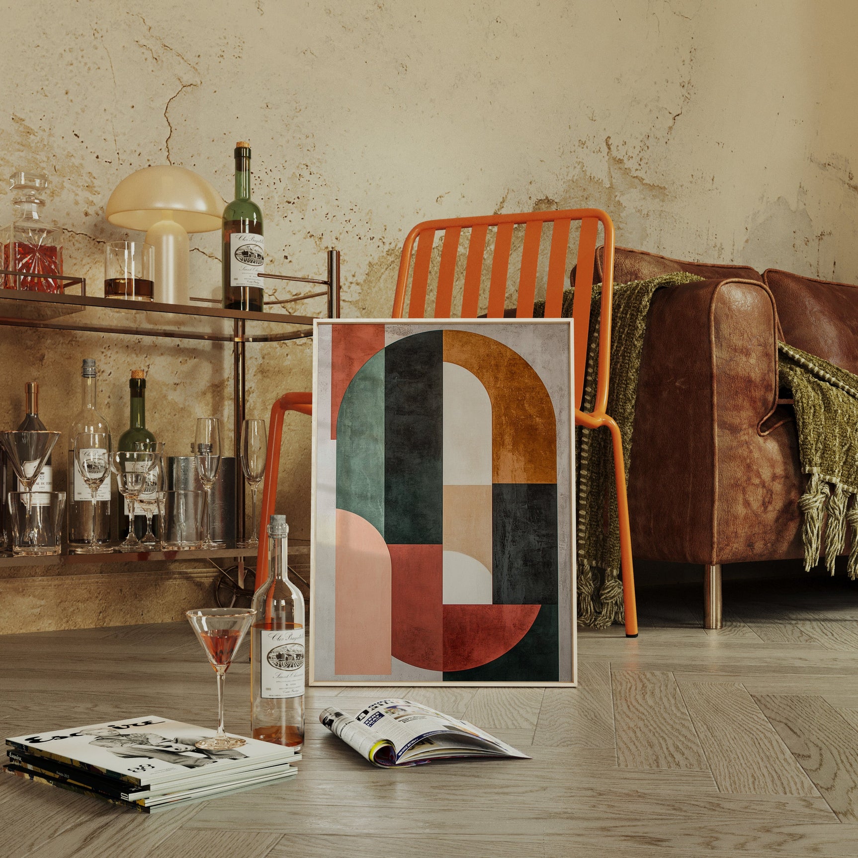 Modern Geometric Abstract Wall Art