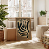 Earthy Elegance - Minimalist Leaf Canvas Art