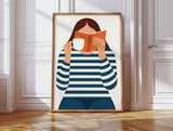 Cozy Moments - Minimalist Reading Artwork