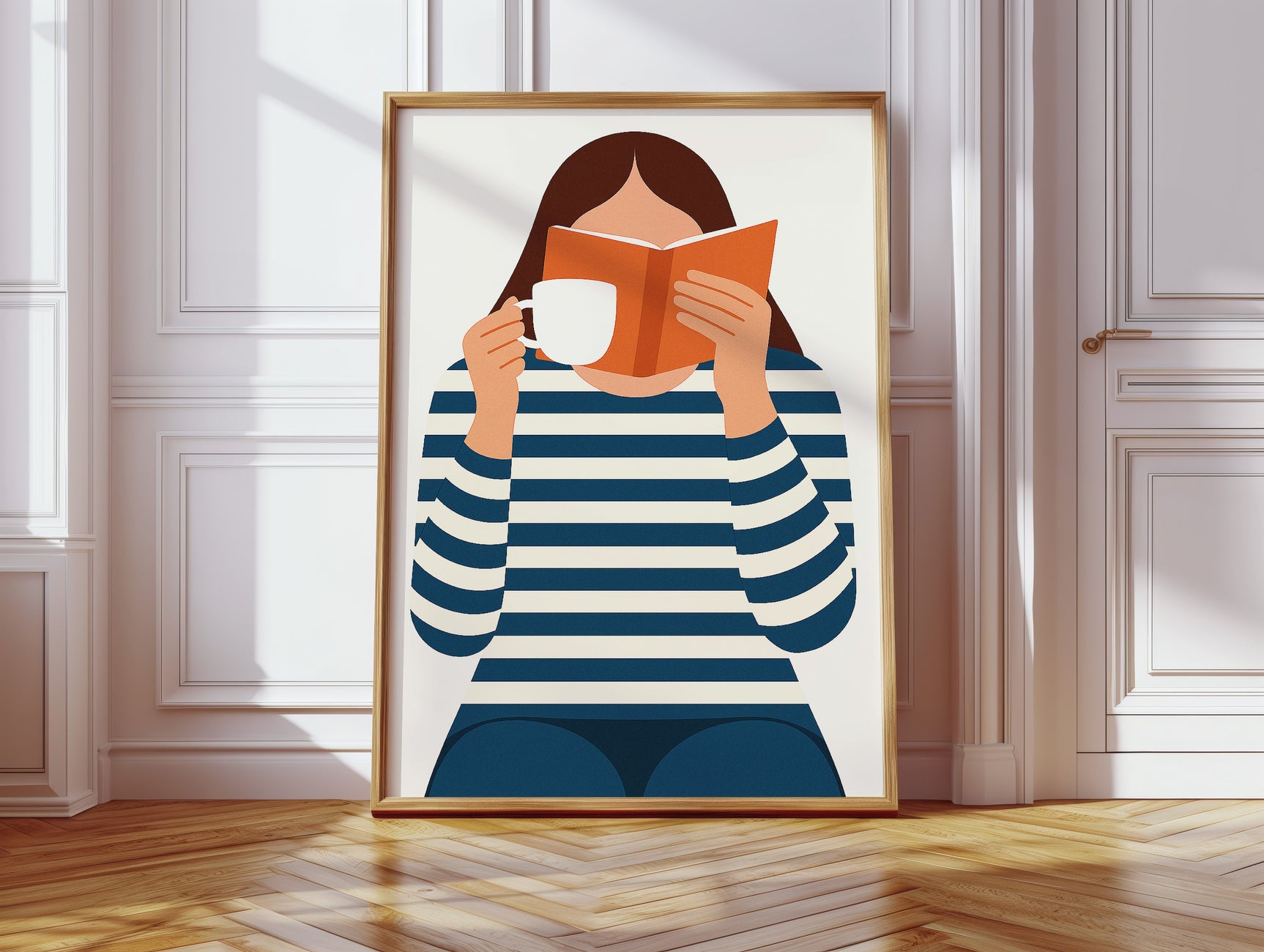 Cozy Moments - Minimalist Reading Artwork