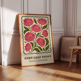 Blossoming Fern - Peony Art Print