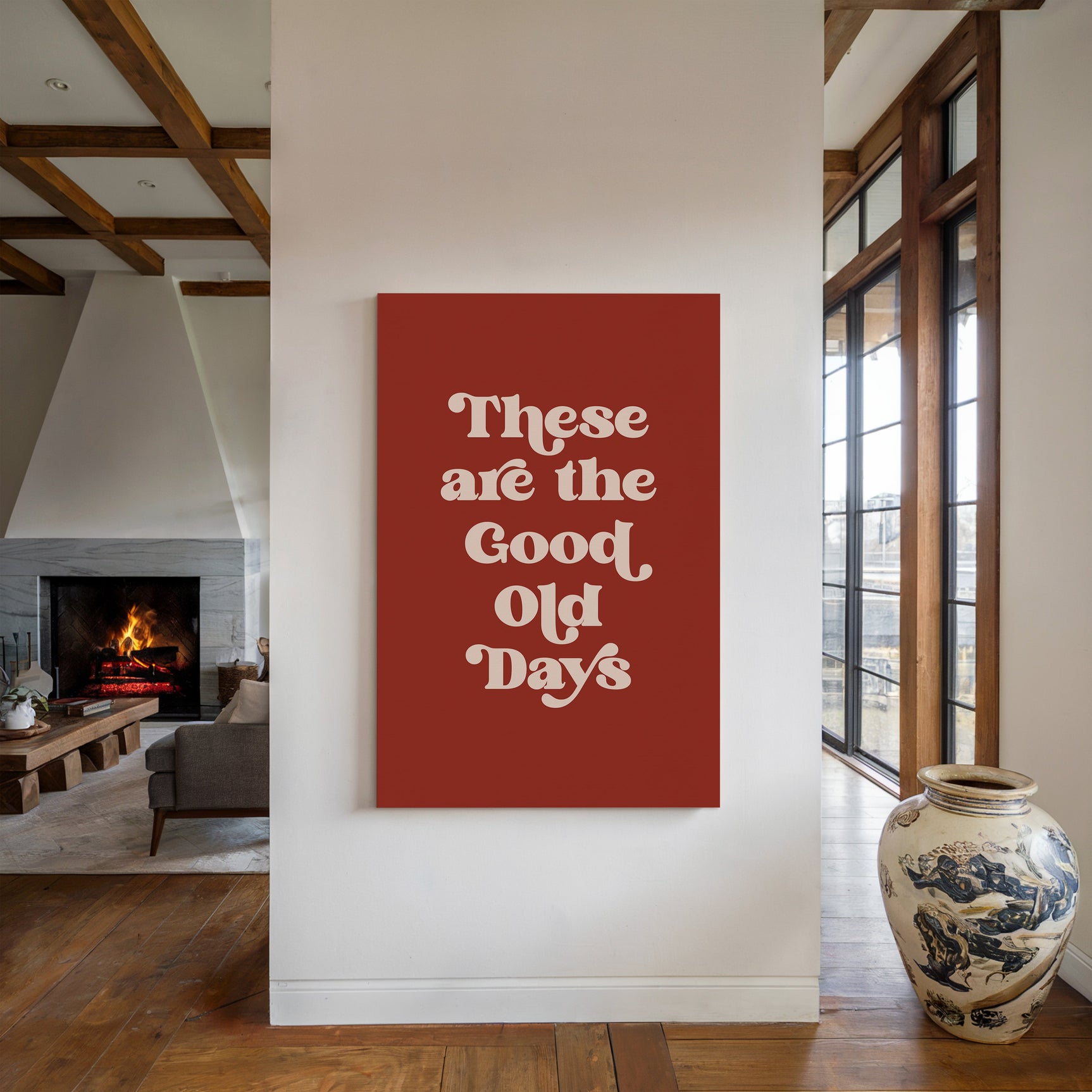 Vintage Vibes - Retro Typography Art Print