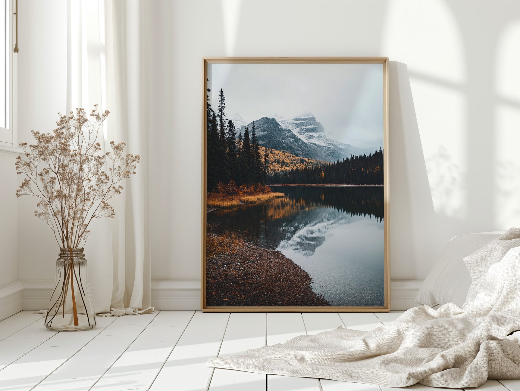 Majestic Mountain Reflection Art Print