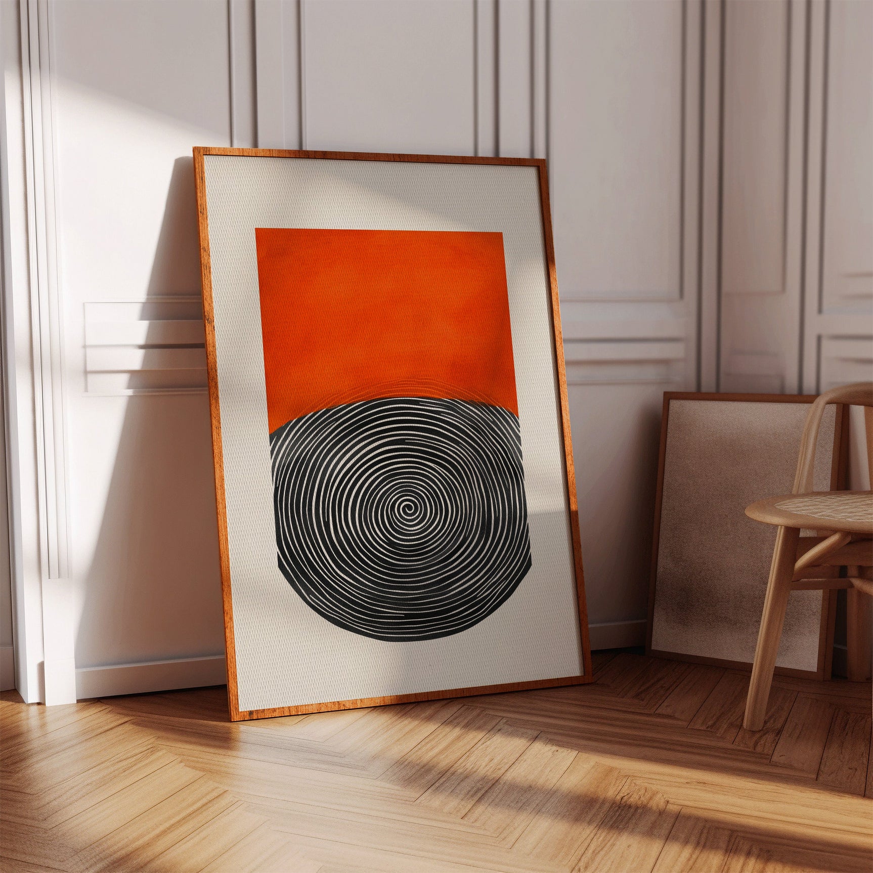 Vortex Sunset - Abstract Geometric Art Print