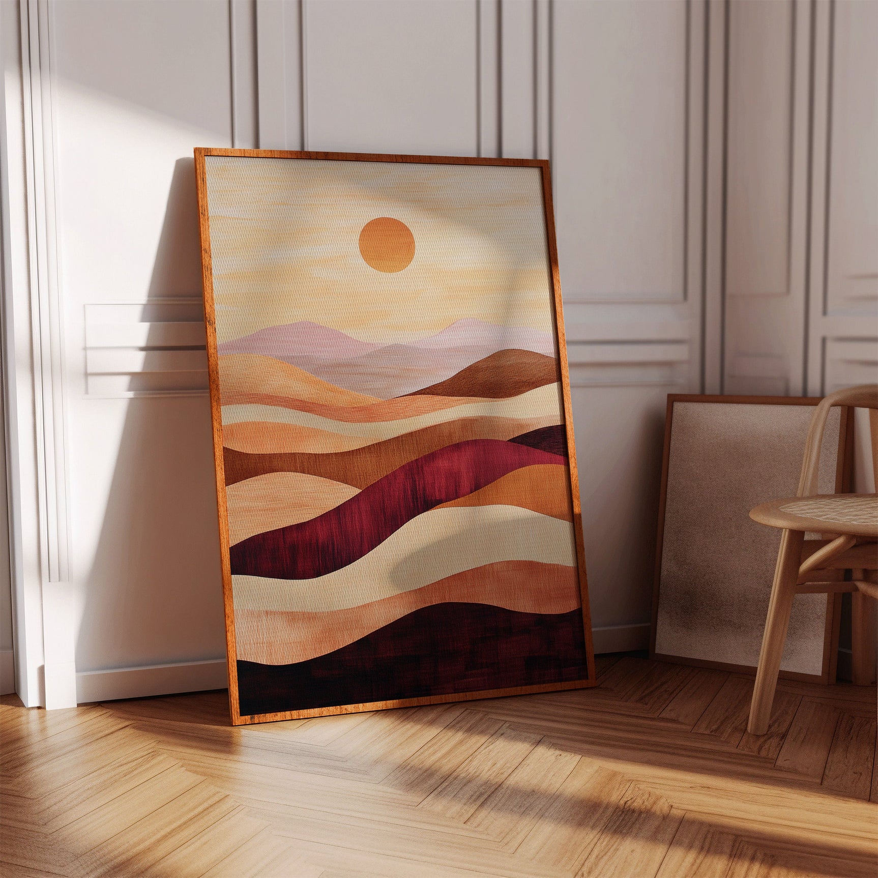 Sunset Dunes - Abstract Landscape Canvas Art