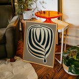 Earthy Elegance - Minimalist Leaf Canvas Art