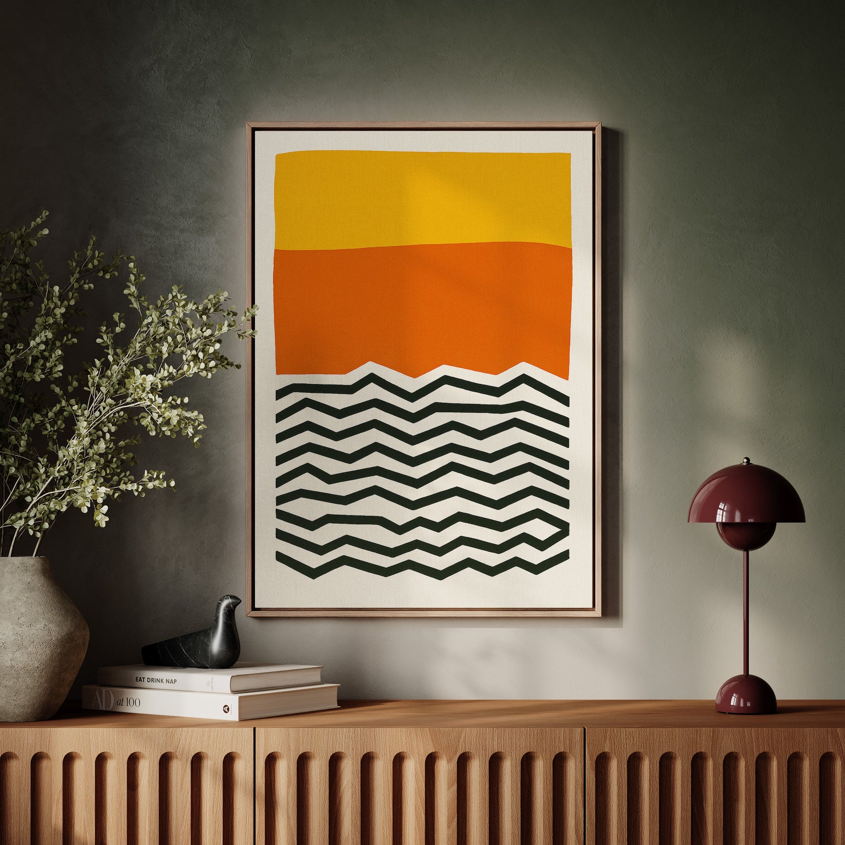 Bold Geometric Abstract Art Print