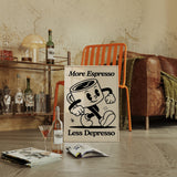 Caffeinated Cheer - Retro Coffee Art Print