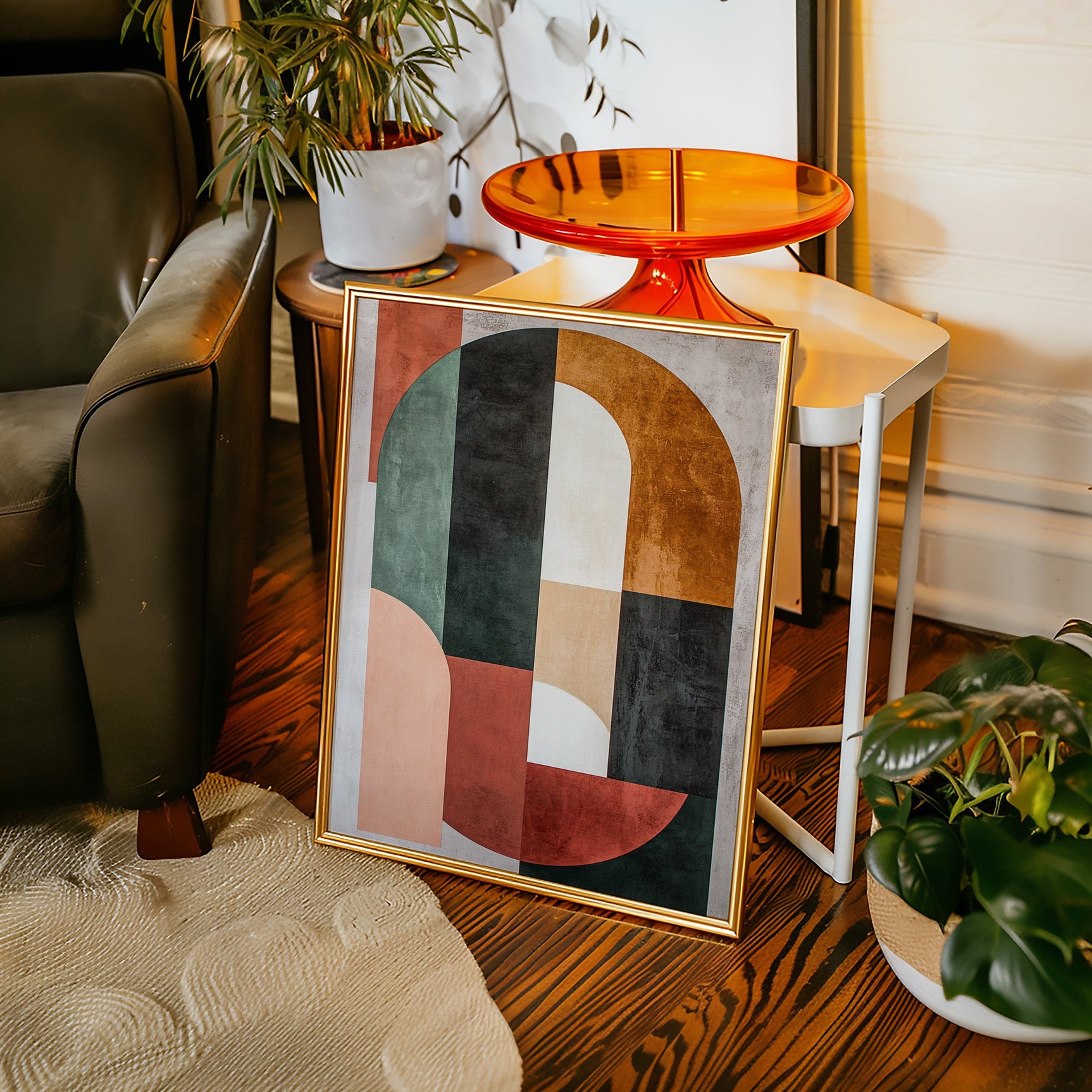 Modern Geometric Abstract Wall Art