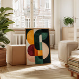 “Modern Balance” – Bold Mid-Century Abstract Geometric Print