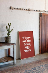 Vintage Vibes - Retro Typography Art Print