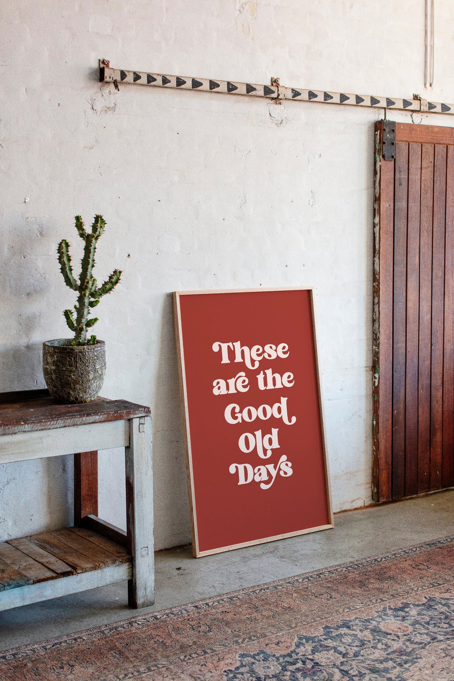 Vintage Vibes - Retro Typography Art Print