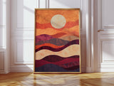 Sunset Serenity: Handmade Textile Wall Art