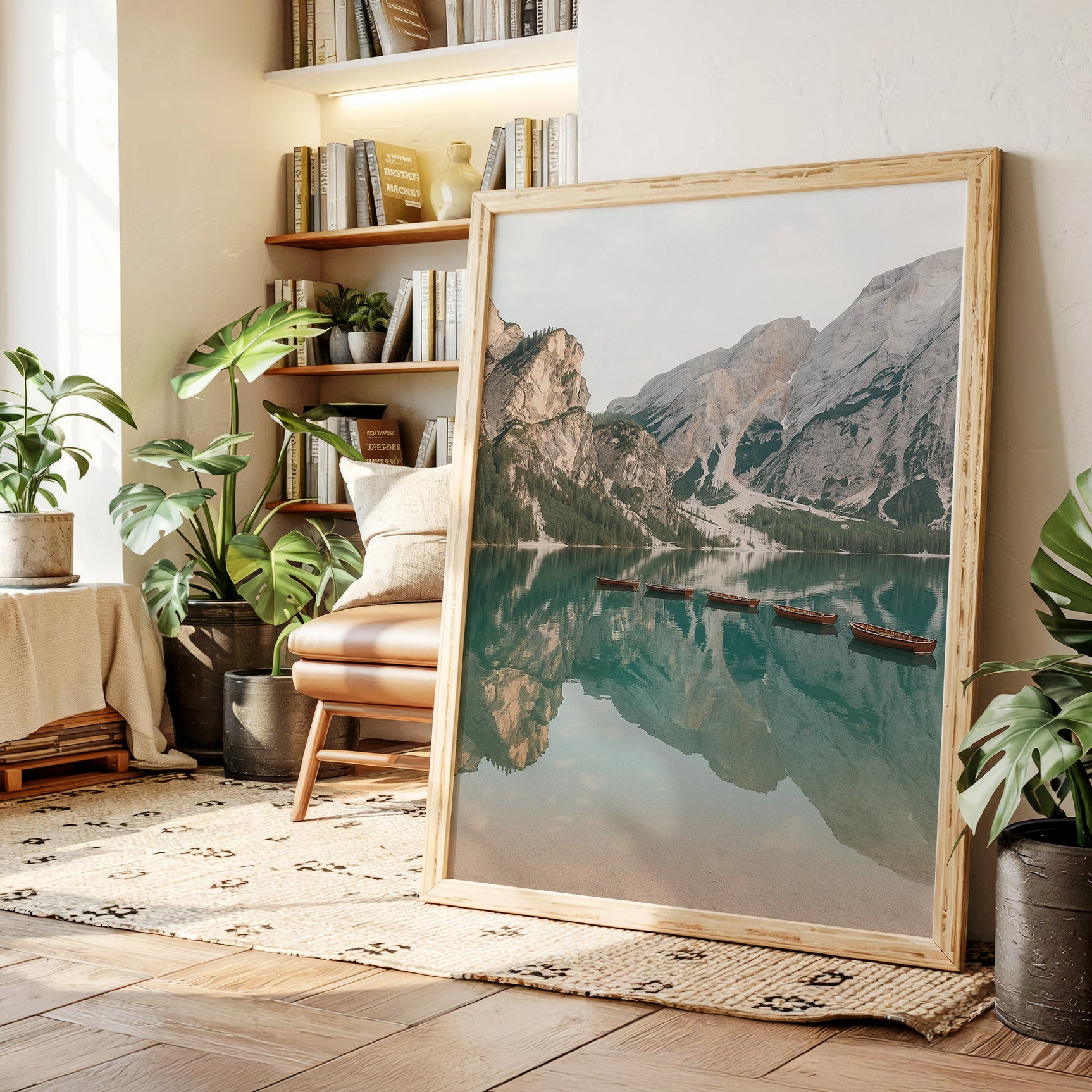 Still Waters, Silent Peaks – Tranquil Alpine Lake