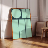 Mint Harmony - Modern Geometric Wall Art