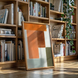 Earthy Harmony - Abstract Geometric Canvas Art