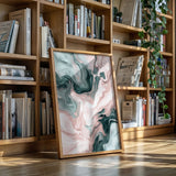 Mystic Waves - Abstract Marble Canvas Art