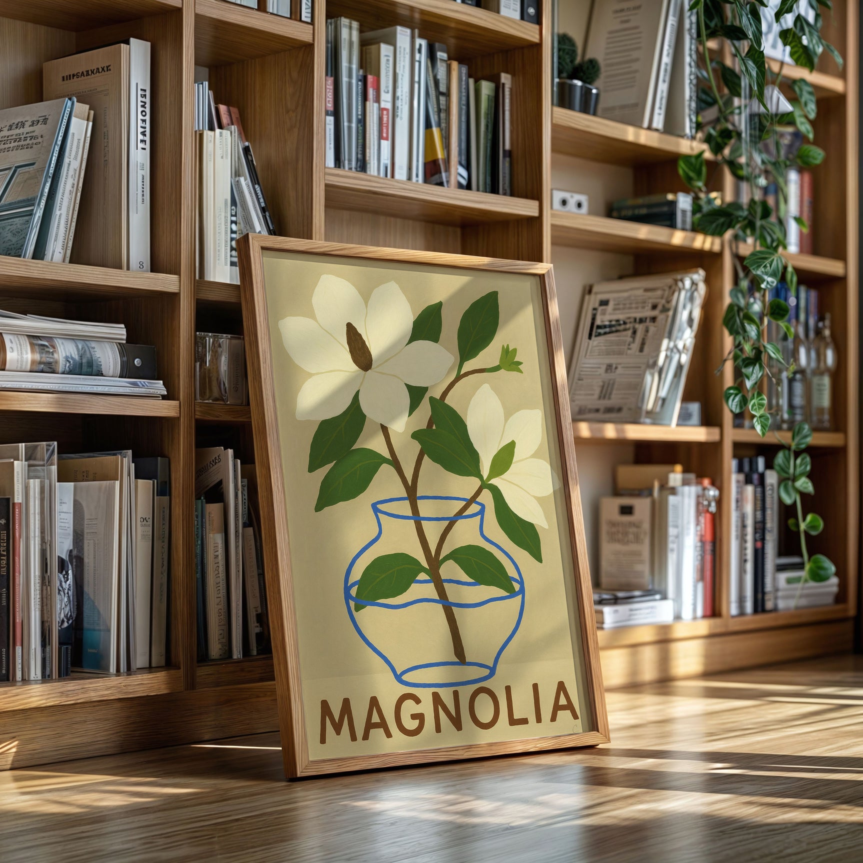 Elegant Magnolia Art Print for Home Decor