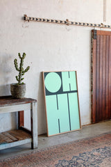 Mint Harmony - Modern Geometric Wall Art