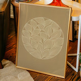 Elegant Leaf Mandala Art Print