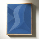 Serene Blue Abstract Art Print