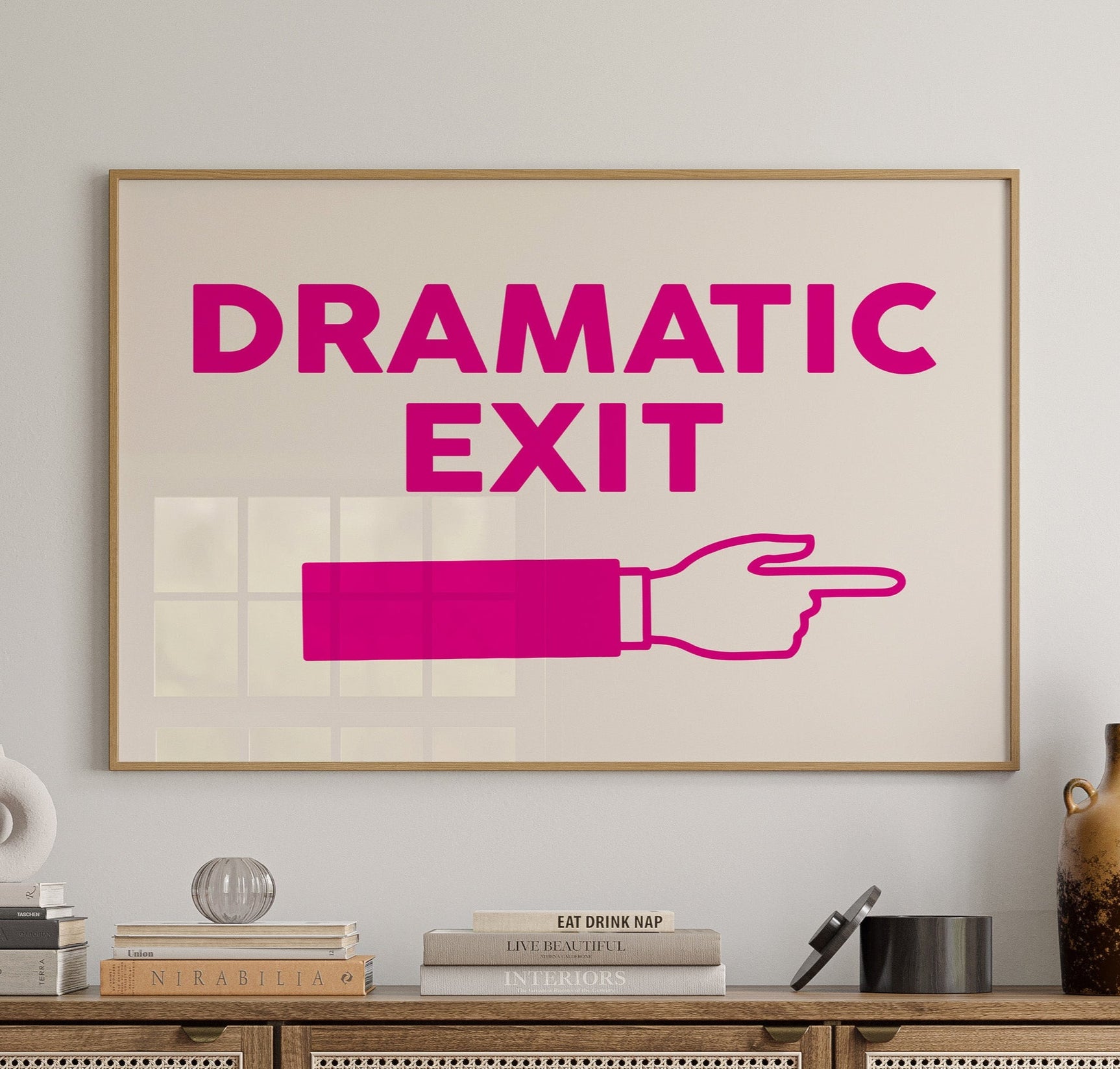 Vivid Escape - Bold Typography Wall Art