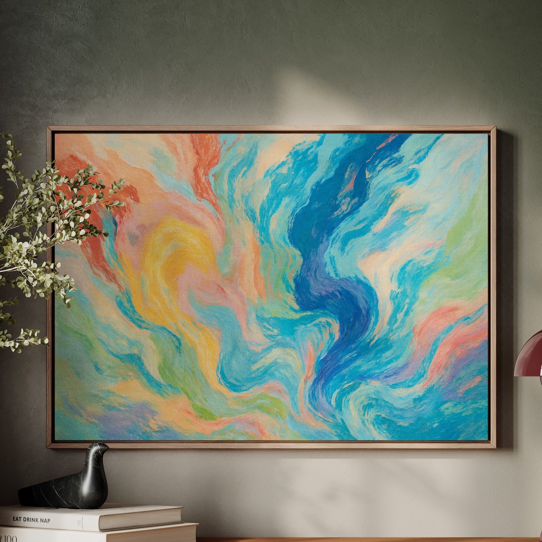 “Color Currents” – Abstract Swirl Painting