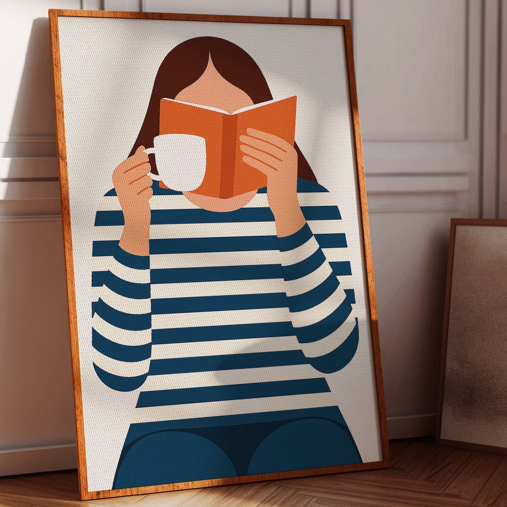 Cozy Moments - Minimalist Reading Artwork