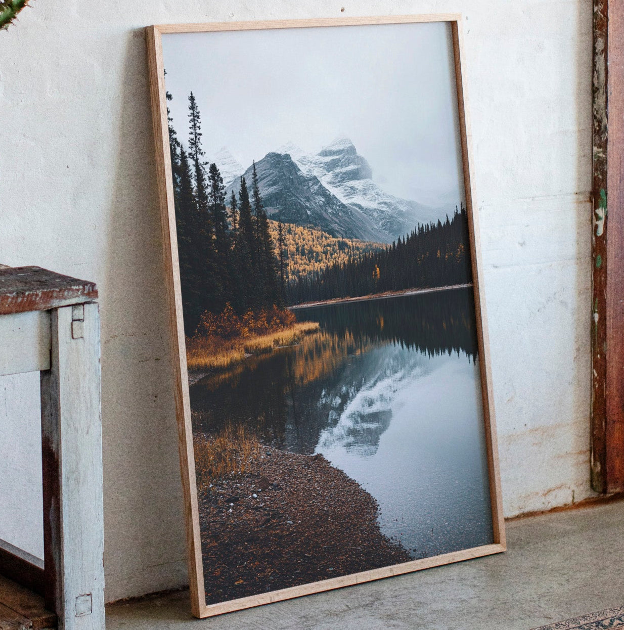 Majestic Mountain Reflection Art Print