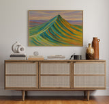 Aurora Ridge – Abstract Rainbow Mountain Landscape