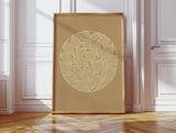 Elegant Leaf Mandala Art Print