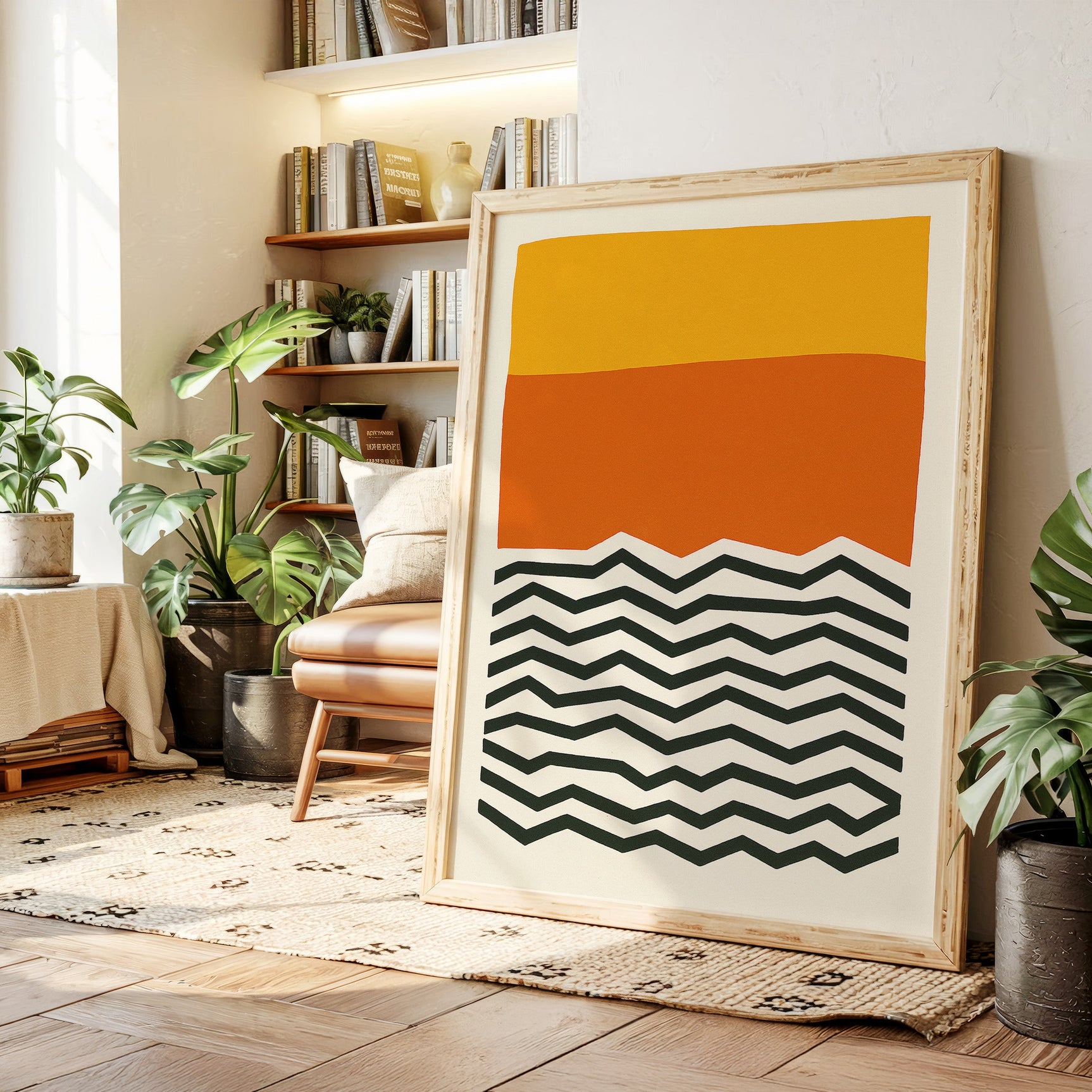 Bold Geometric Abstract Art Print