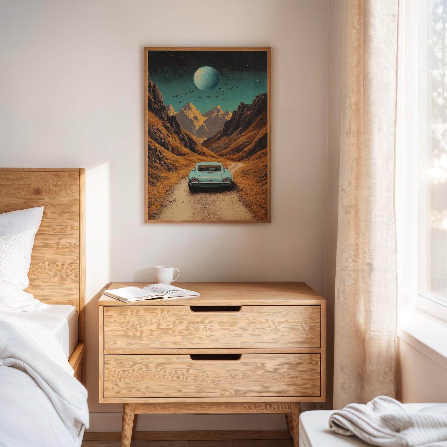 Celestial Journey - Vintage Roadscape Art