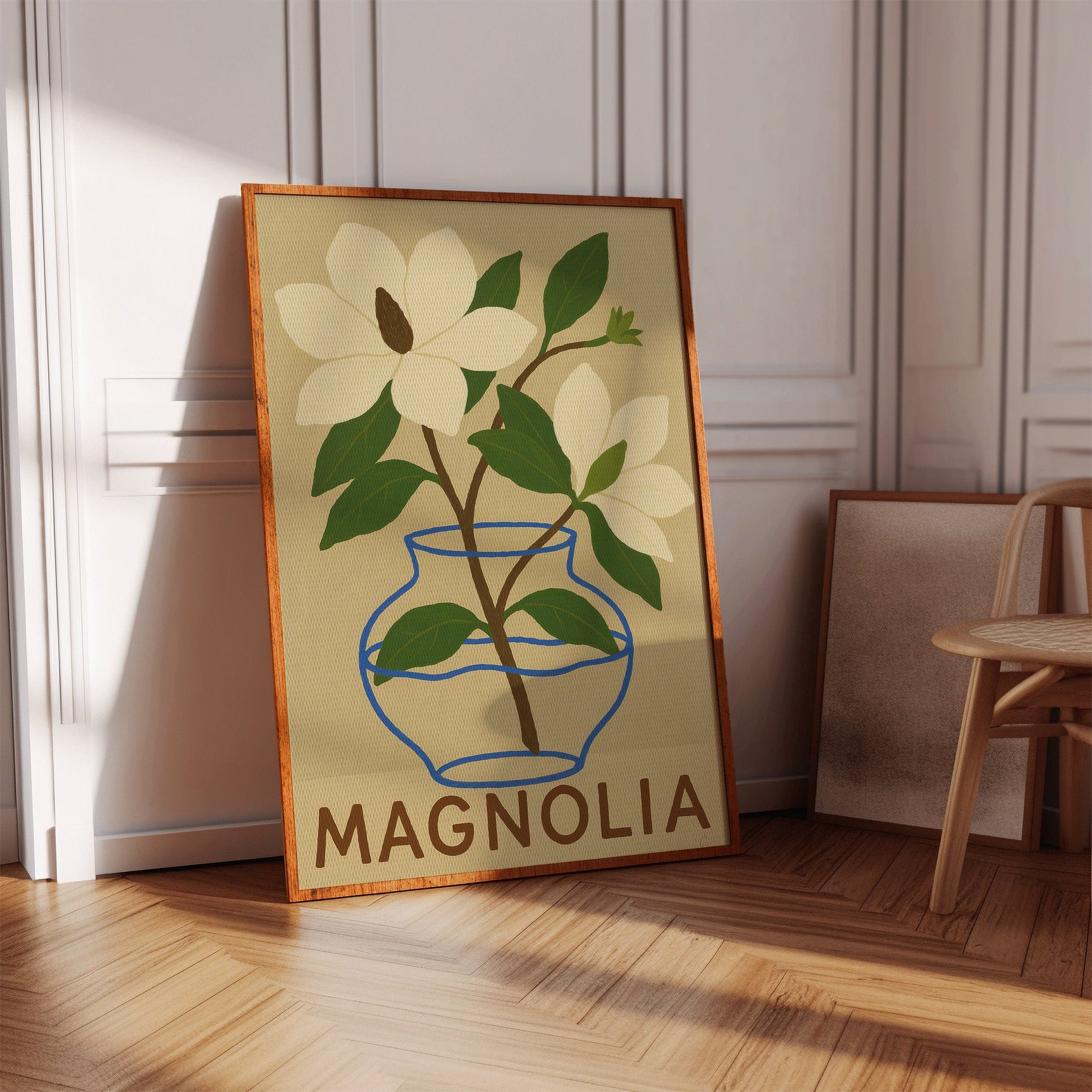 Elegant Magnolia Art Print for Home Decor