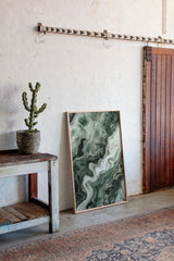 "Emerald Dreams" - Abstract Green Marble Art Print