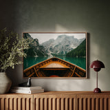Rustic Mountain Lake Adventure Art Print