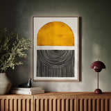 Sunset Log - Minimalist Geometric Art