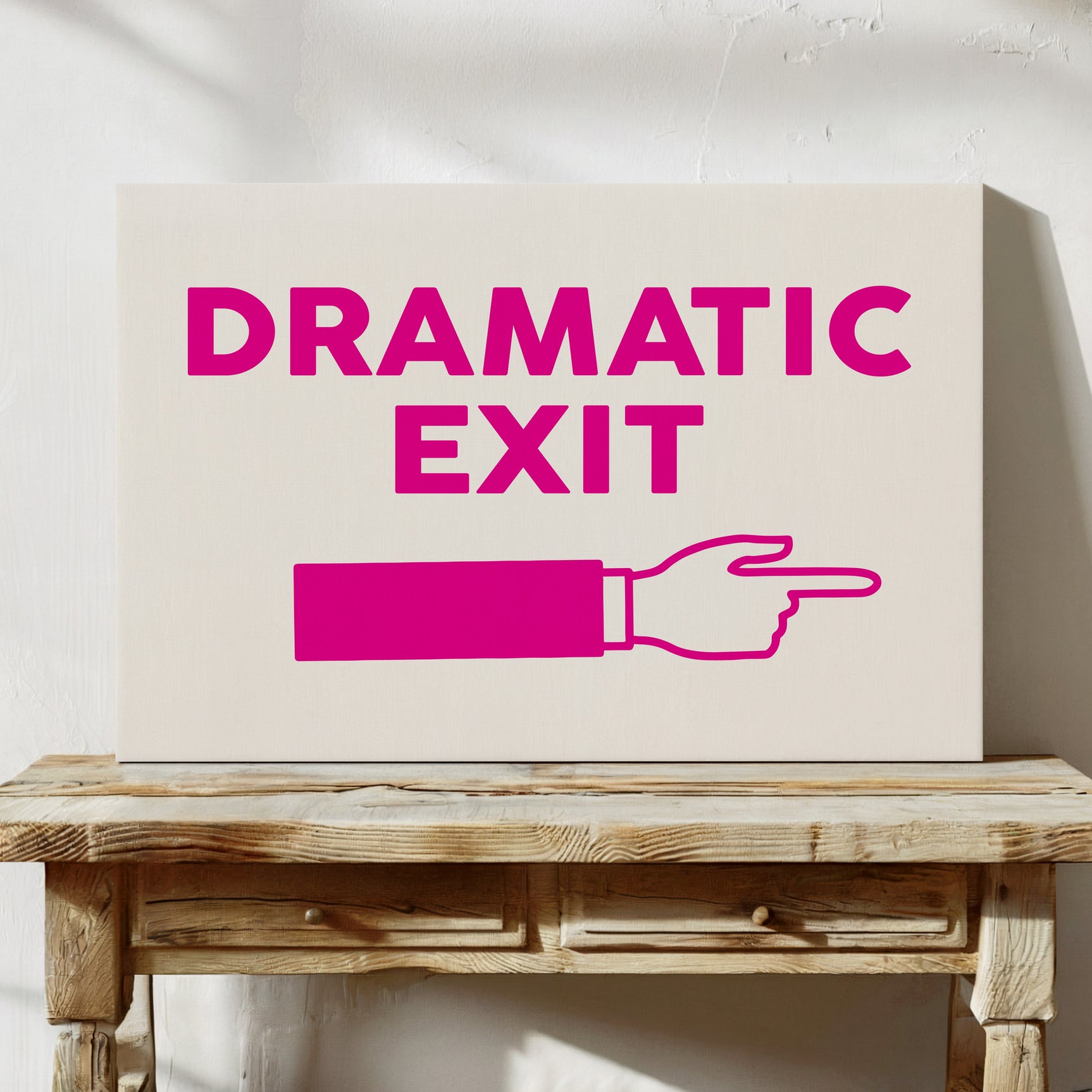 Vivid Escape - Bold Typography Wall Art