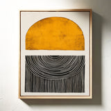 Sunset Log - Minimalist Geometric Art