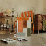 Earthy Harmony - Abstract Geometric Canvas Art